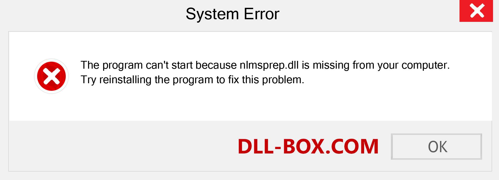  nlmsprep.dll file is missing?. Download for Windows 7, 8, 10 - Fix  nlmsprep dll Missing Error on Windows, photos, images