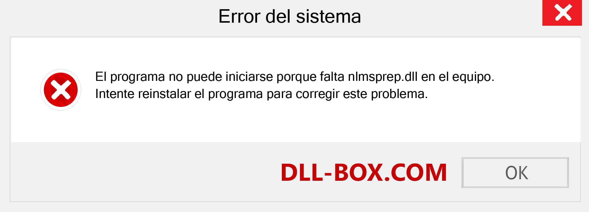 ¿Falta el archivo nlmsprep.dll ?. Descargar para Windows 7, 8, 10 - Corregir nlmsprep dll Missing Error en Windows, fotos, imágenes